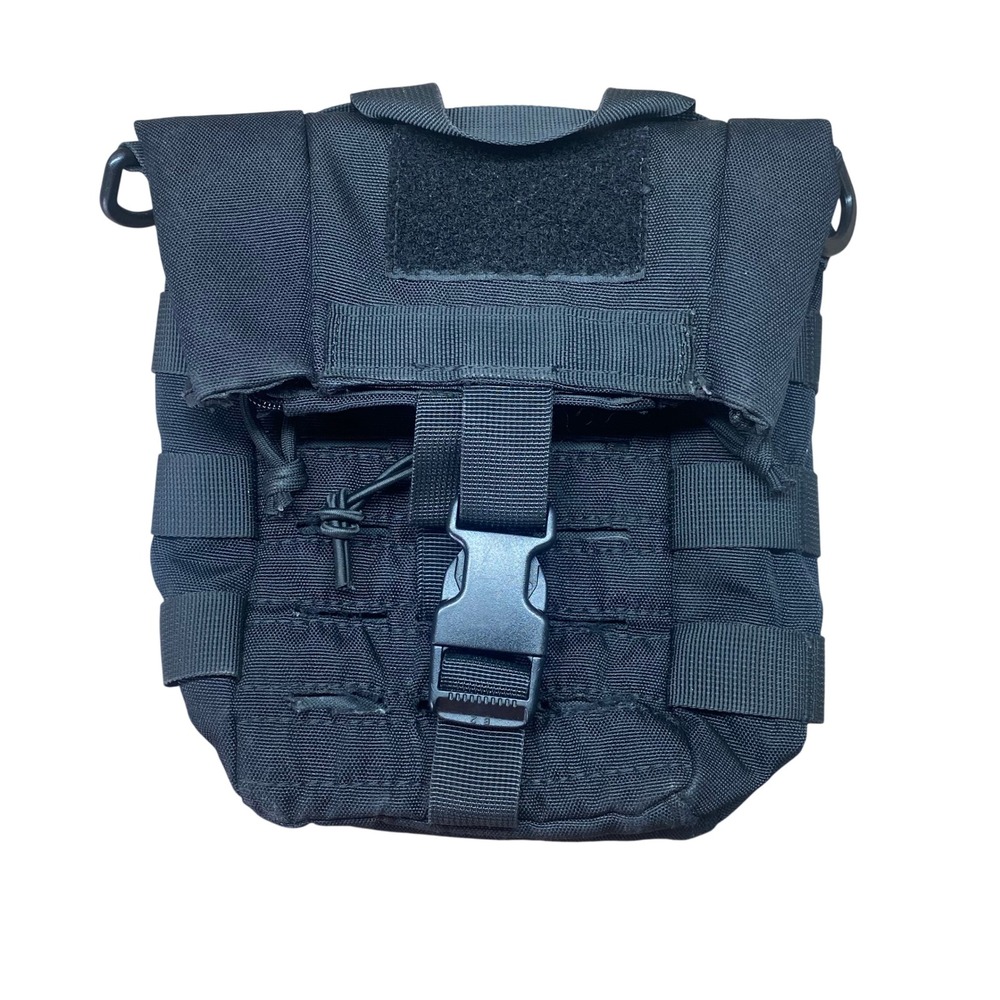 Unbranded MOLLE Utility Pouch Tactical Dump Bag Black OS Synthetic Gear Storage